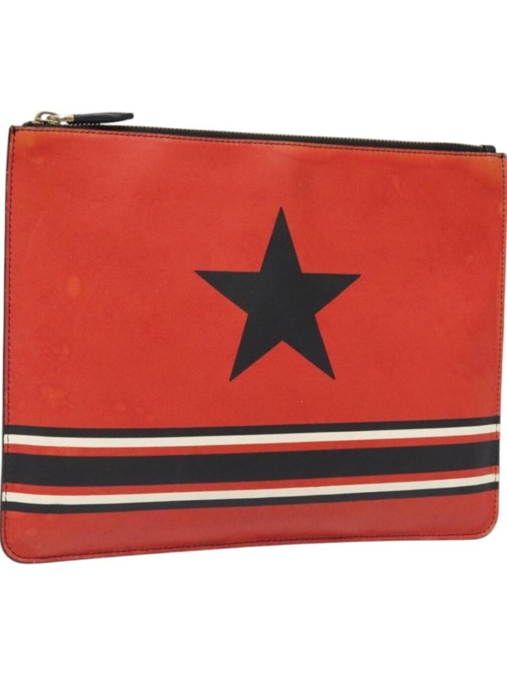GIVENCHY Clutch Bag Leather Red
